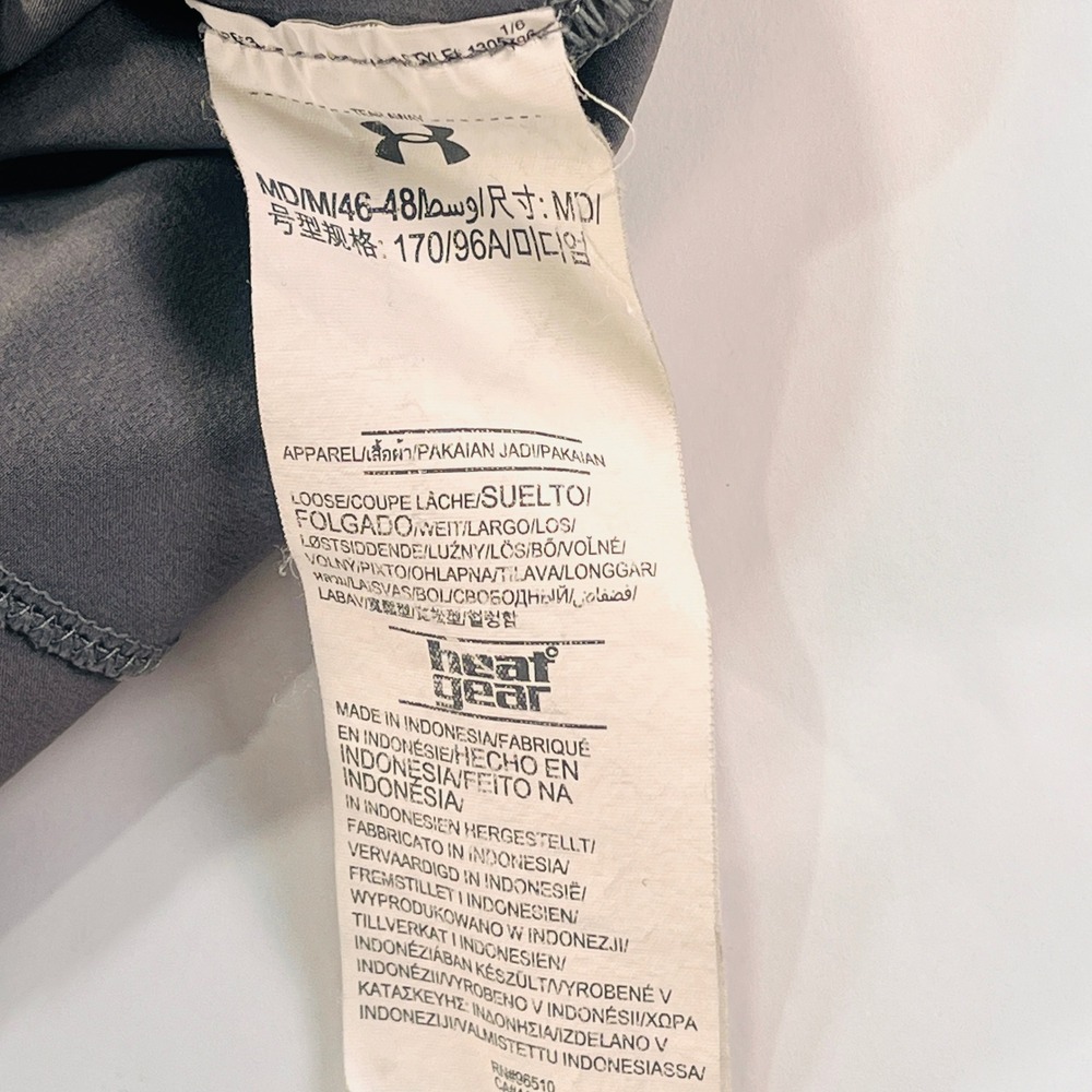 Under Armour UA BEARS Pullover Mens M Gray Lightweight Hoodie 1/2‎ Zip Jacket - Picture 6 of 12